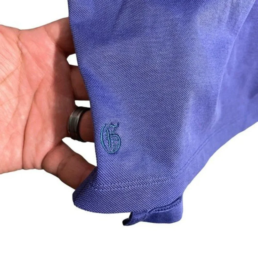 Greyson Mens‎ Golf Polo XL Indigo Stretch Performance CREWE Cup Event